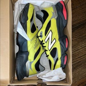 New Balance 9060 Yellow and Black Sneakers with Chunky Design🔥🔥💧💧
